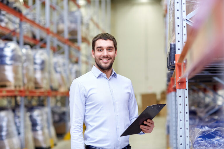 Logistics manager at a warehouse